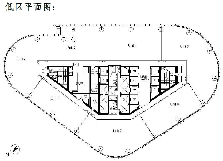 中建大厦低区平面图