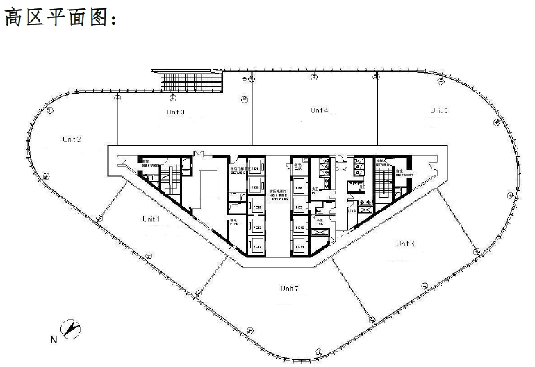 中建大厦高区平面图